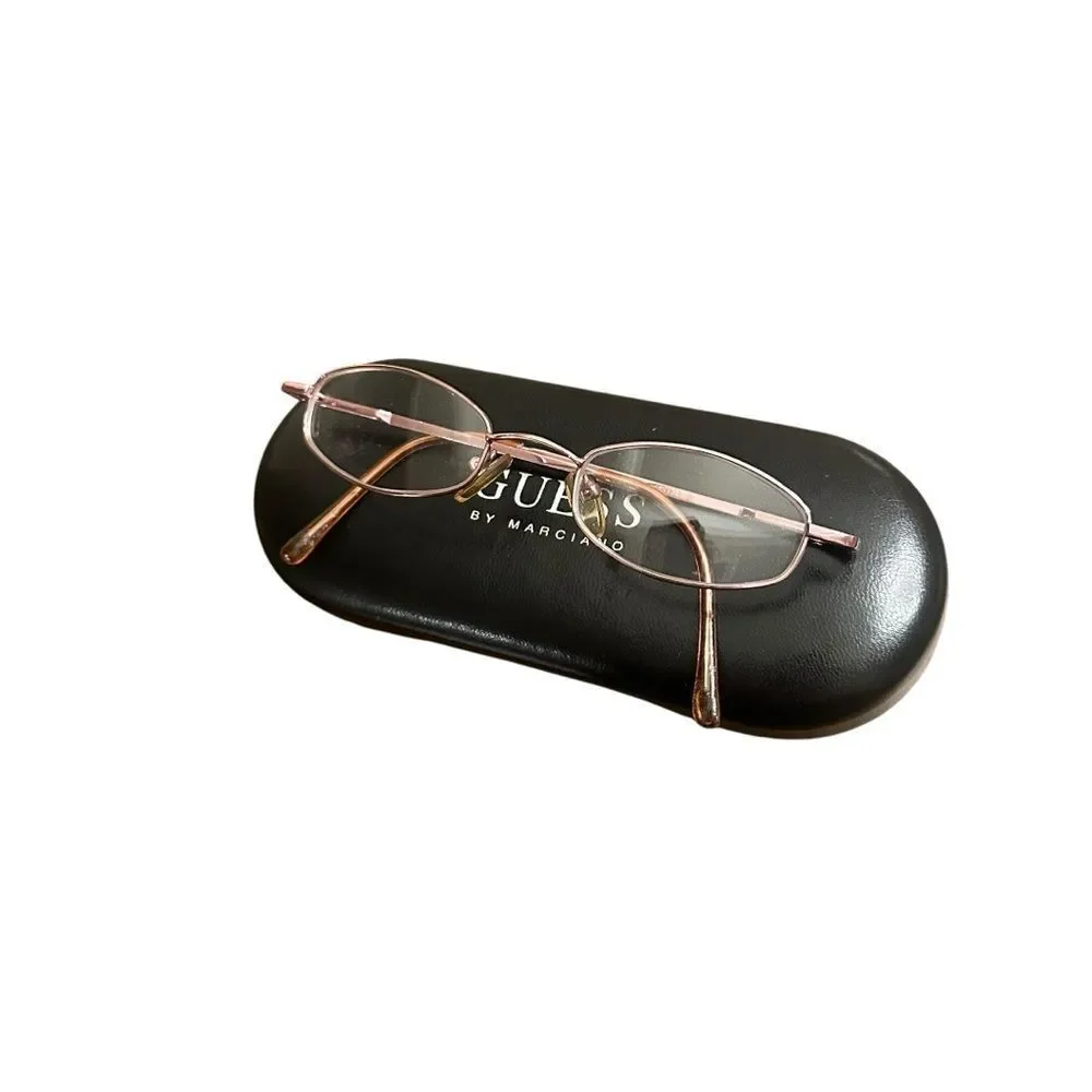 Guess By Marciano eye glass case with glasses
